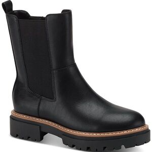 Macy’s Sun + Stone black “ Burklee” boots, size 7. New.